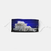 White Puli Mask by Holly & Birke (Front, Folded)