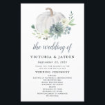White Pumpkin Elegant Succulent Wedding Programs<br><div class="desc">Design features an elegant white pumpkin with an ivory floral bouquet with eucalyptus greenery,  succulent elements and more. Design offers an alternative to traditional late summer or fall wedding colors. Incorporate this color palette into your event for an elegant modern change.</div>