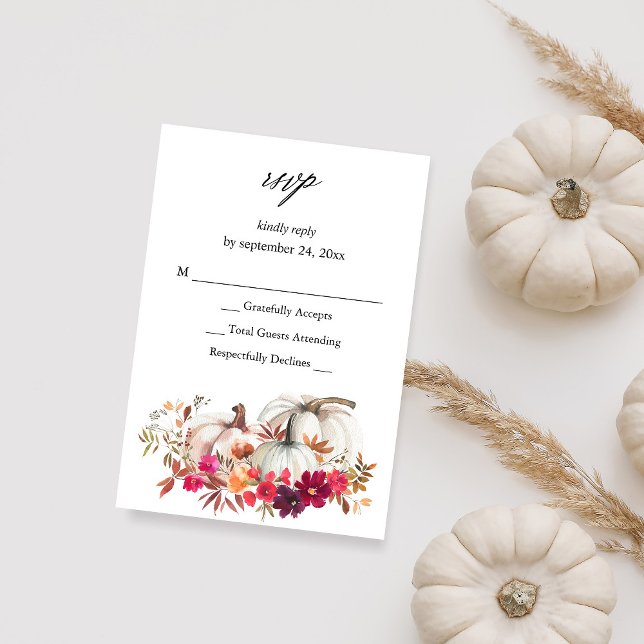 White Pumpkin Fall Floral no Meal RSVP VER (Creator Uploaded)