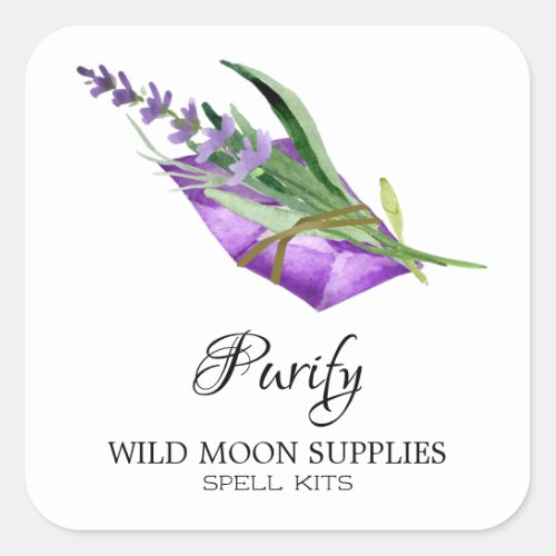 White Purify Spell Kit Labels