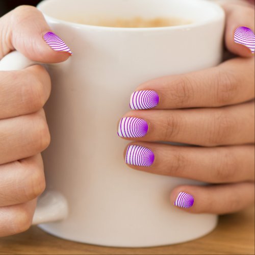 White Purple Circles _ Choose Your Colors _ Migned Minx Nail Art