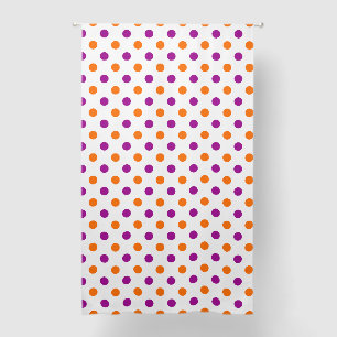 White Purple Orange Polka Dots Pattern Blackout Curtains