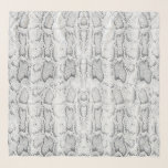 White Python Snake Skin Print Scarf<br><div class="desc">White Python Snake Skin Print Chiffon Scarf by Gerson Ramos.</div>