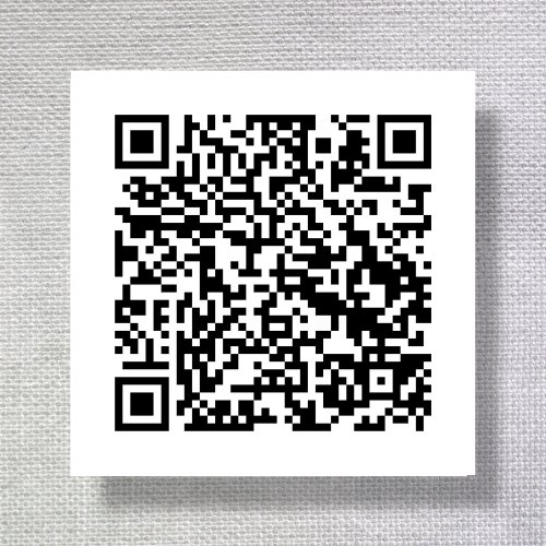 White  QR Code Fabric Clothing Labels