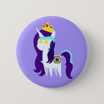 White Quadrupedal Character Badge Button