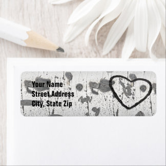 White Quaking Aspen Bark Texture Personalized Label