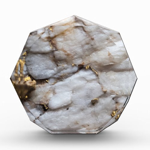 White Quartz with Gold Veining Award