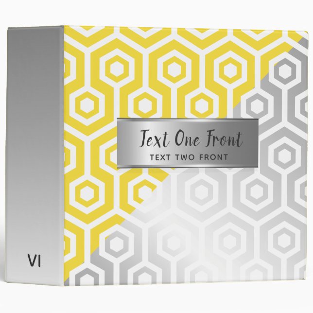 White Quatrefoil Pattern Binder (Front/Spine)