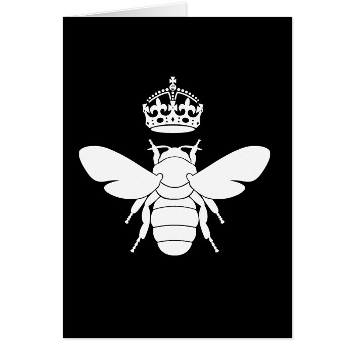 White Queen Bee LogoAre You A Queen Bee? Greeting Cards