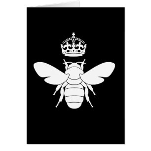 White Queen Bee Logo...Are You A Queen Bee? Cards