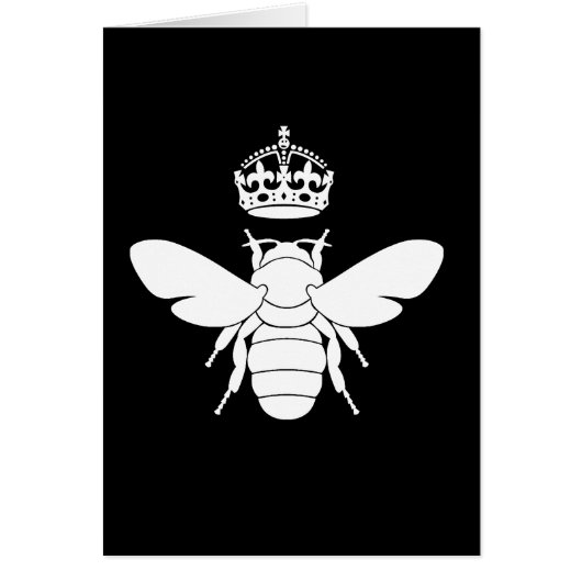 White Queen Bee Logo...Are You A Queen Bee? Cards (Front)
