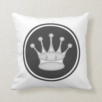 White Queen Chess Piece Throw Pillow by Chess_store at Zazzle
