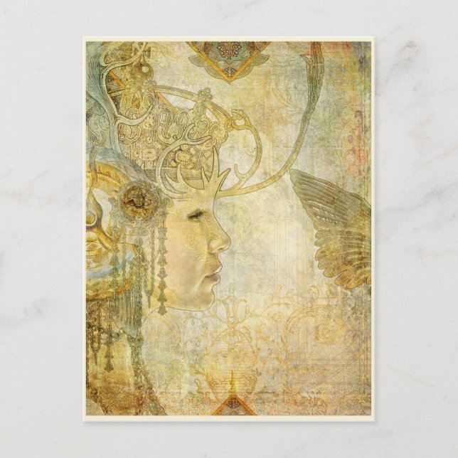 white queen postcard (Front)