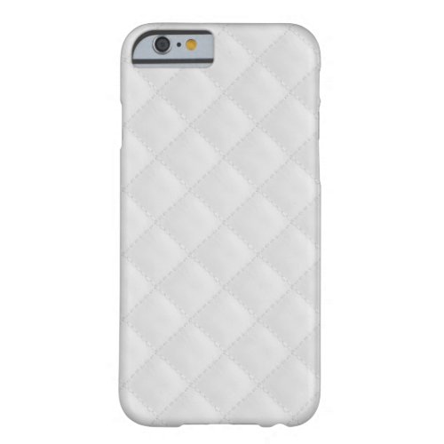 White Quilted Leather Barely There iPhone 6 Case