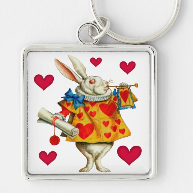 White Rabbit 1 Keychain (Front)
