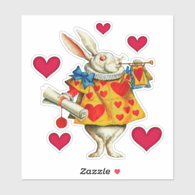 White Rabbit 1 Sticker (Sheet)