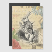 White Rabbit Alice Adventures Wonderland Art (Front/Back)