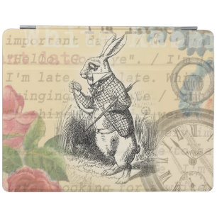 White Rabbit Alice Adventures Wonderland Art iPad Smart Cover