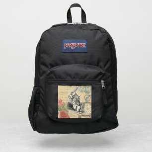 White Rabbit Alice Adventures Wonderland Art JanSport Backpack