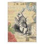 White Rabbit Alice in Wonderland Art (Front)