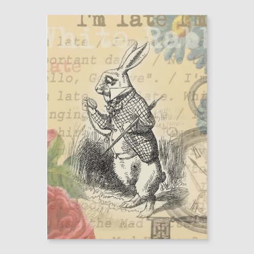 White Rabbit Alice in Wonderland Art