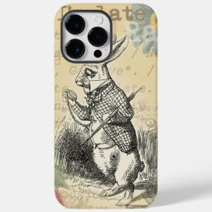 White Rabbit Alice in Wonderland Art Case-Mate iPhone 14 Pro Max Case