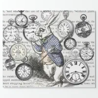 Printed Alice in Wonderland & The White Rabbit Wrapping Paper