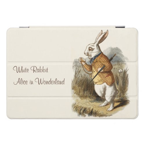 White Rabbit Alice in Wonderland Color Image iPad Pro Cover
