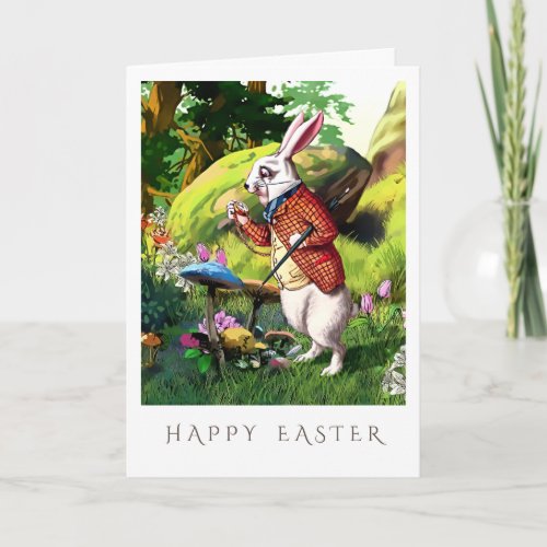 White Rabbit  Alice in Wonderland Easter Cards