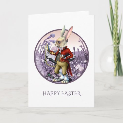 White Rabbit  Alice in Wonderland Easter Cards