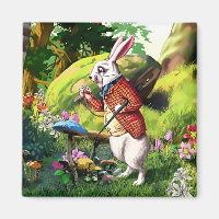 White Rabbit |Alice in Wonderland Easter Magnets