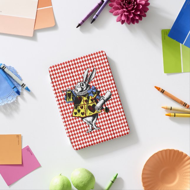 White Rabbit Alice in Wonderland  iPad Mini Cover (In Situ)