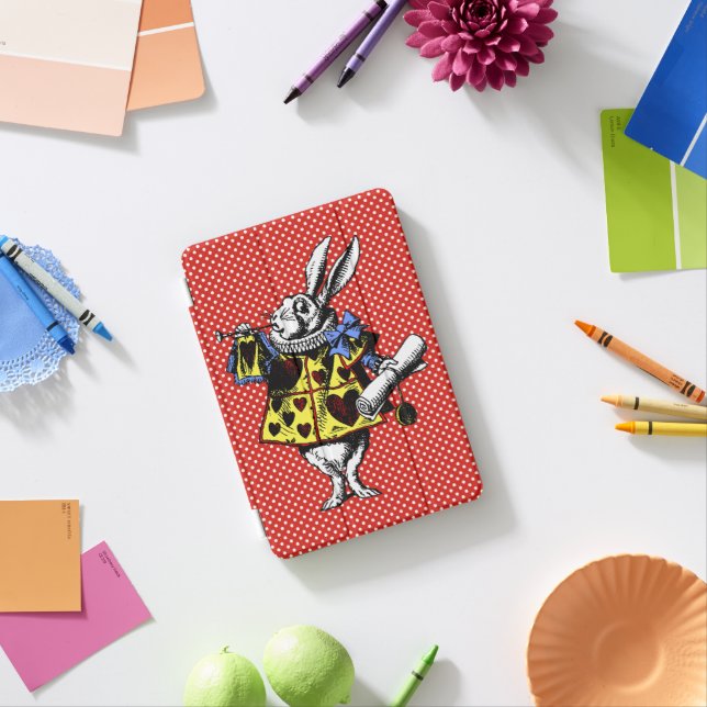 White Rabbit Alice in Wonderland  iPad Mini Cover (In Situ)