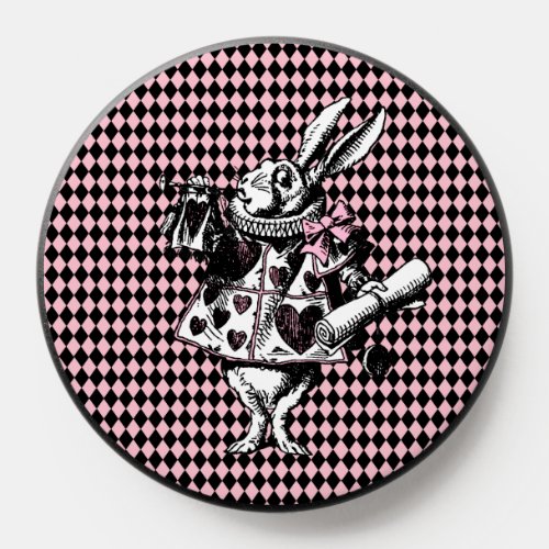White Rabbit Alice in Wonderland Laptop Sleeve PopSocket