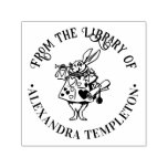 White Rabbit Alice in Wonderland Library Book Name Self-inking Stamp