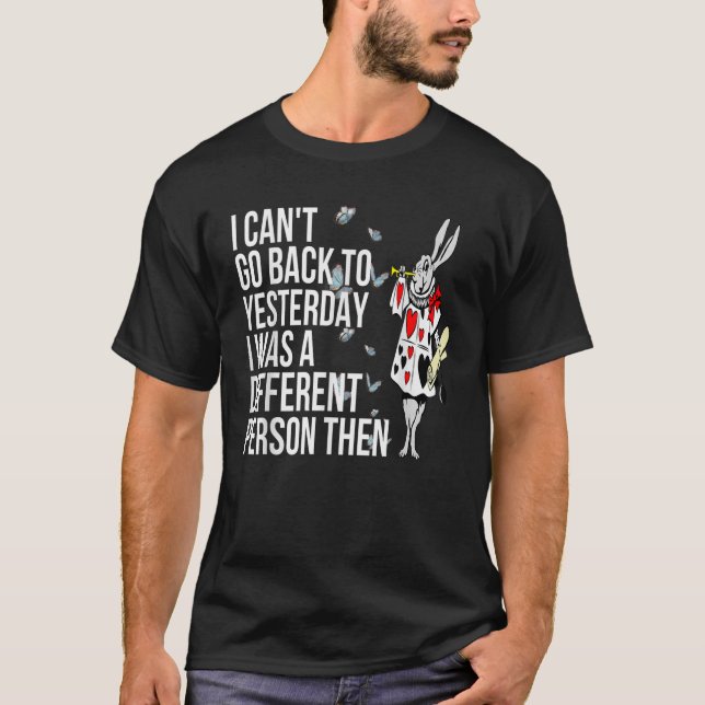 WHITE RABBIT Alice in Wonderland Men Women Kids   T-Shirt (Front)