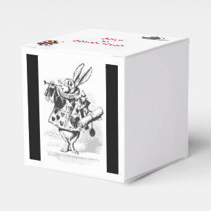 White Rabbit Alice in Wonderland Party Favors Box