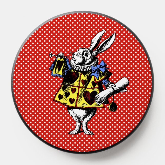 White Rabbit Alice in Wonderland  PopSocket (Popsocket)