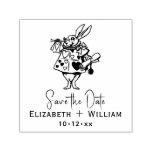White Rabbit Alice in Wonderland Save the Date Self-inking Stamp