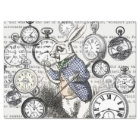 White Rabbit Alice Wonderland Clocks Art
