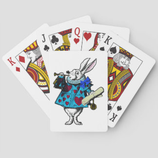 White Rabbit Alice Wonderland Deck Playing Cards