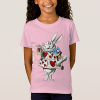 White Rabbit Alice Wonderland Hearts