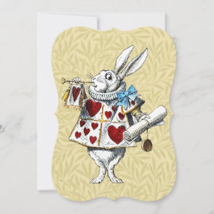 White Rabbit Alice Wonderland Rabbit of Hearts