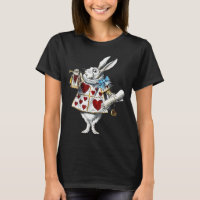 White Rabbit Alice Wonderland Rabbit of Hearts