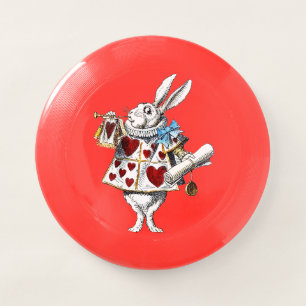 White Rabbit Alice Wonderland Rabbit of Hearts Wham-O Frisbee