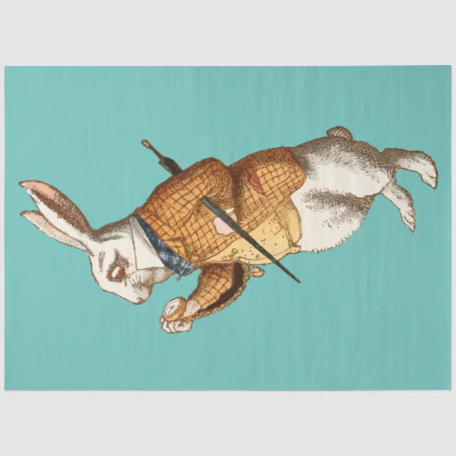 White Rabbit Tissue White Rabbit (Alice's Adventures in Wonderland) Tissue Paper | Zazzle