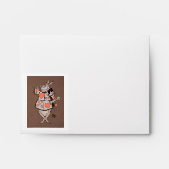 White Rabbit art print Envelope (Front)