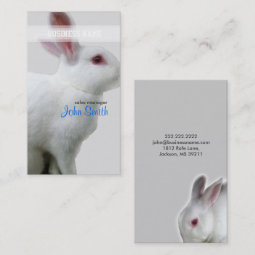 White Rabbit Business Card | Zazzle