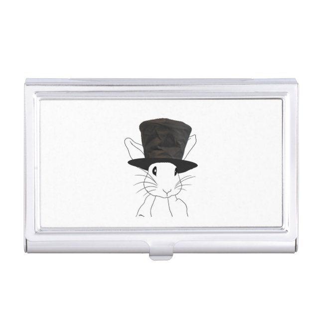 White Rabbit Business Card Case (Front)
