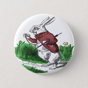 White Rabbit Button